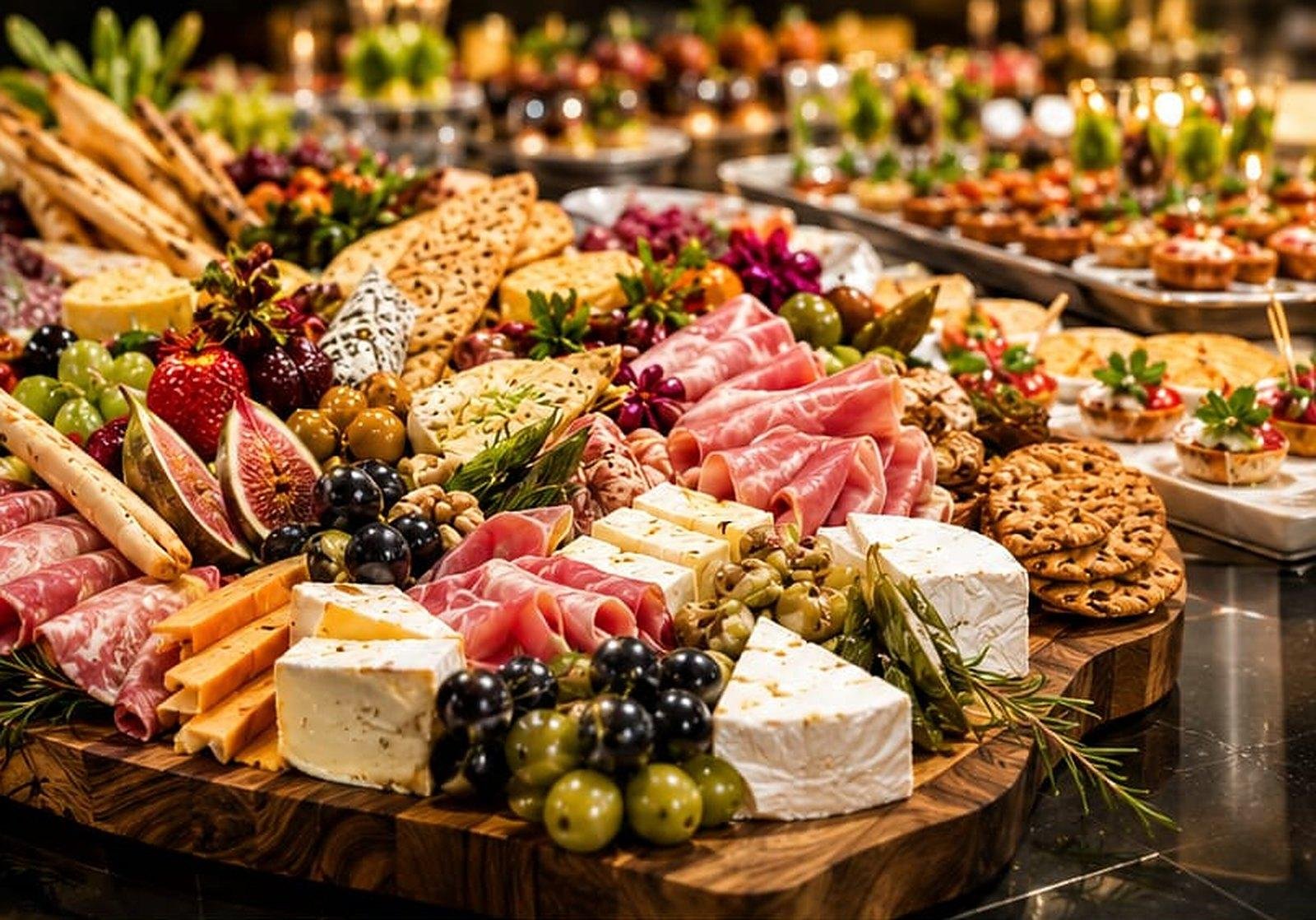 Exquisite Catering buffet presentation